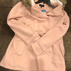 NWT Rue 21 plus size pink fleece coat 1X